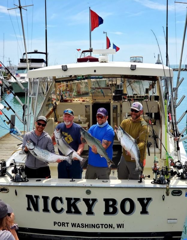 Happy customers on Nicky Boy Charter boat